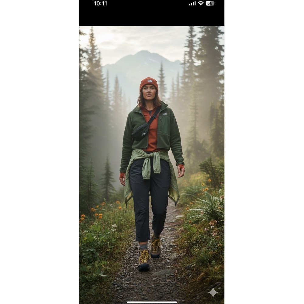 The North Face FlashDry Women Medium Gray Cropped Hiking Pants Gorpcore Sporty M